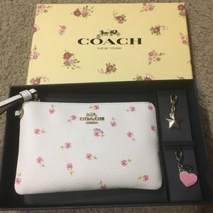 Coach Floral Wristlet Wallet